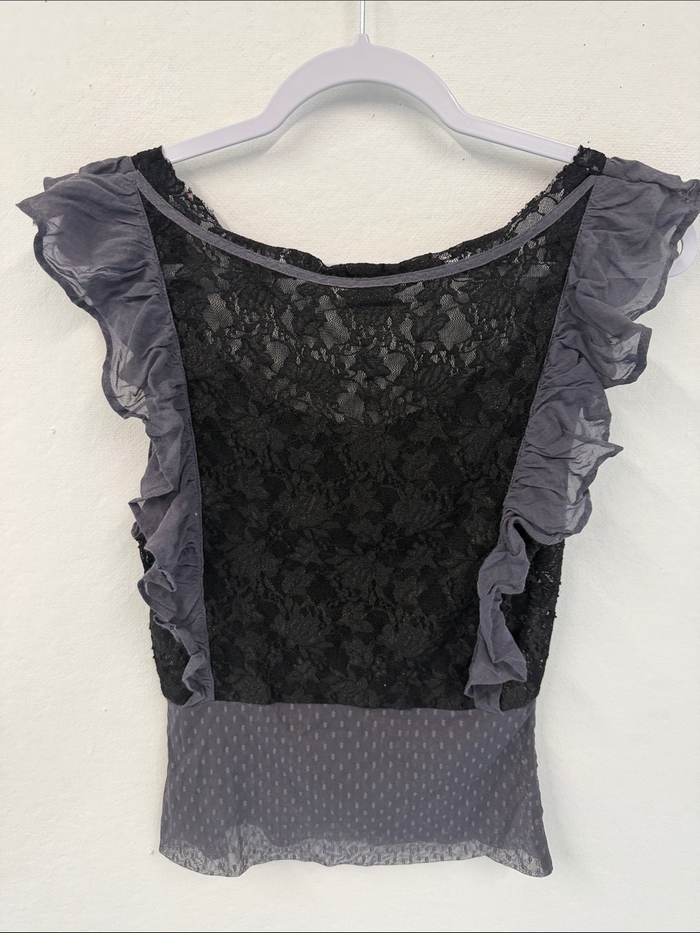 Free People Lace Ruffle Top - Picture 3 of 3